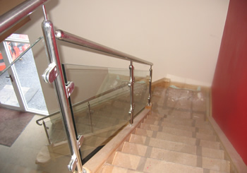 glass stairs