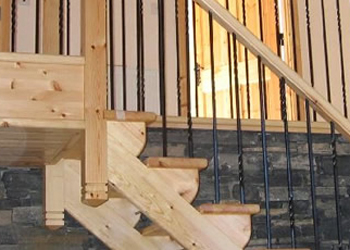 Wooden Metal Stairs
